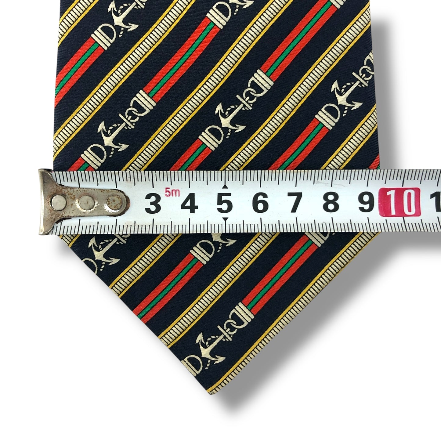 【7582】美品ー良品！セリーヌ　ネクタイ　ネイビー系