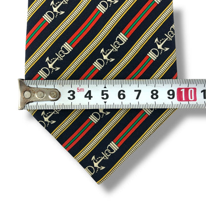 【7582】美品ー良品！セリーヌ　ネクタイ　ネイビー系