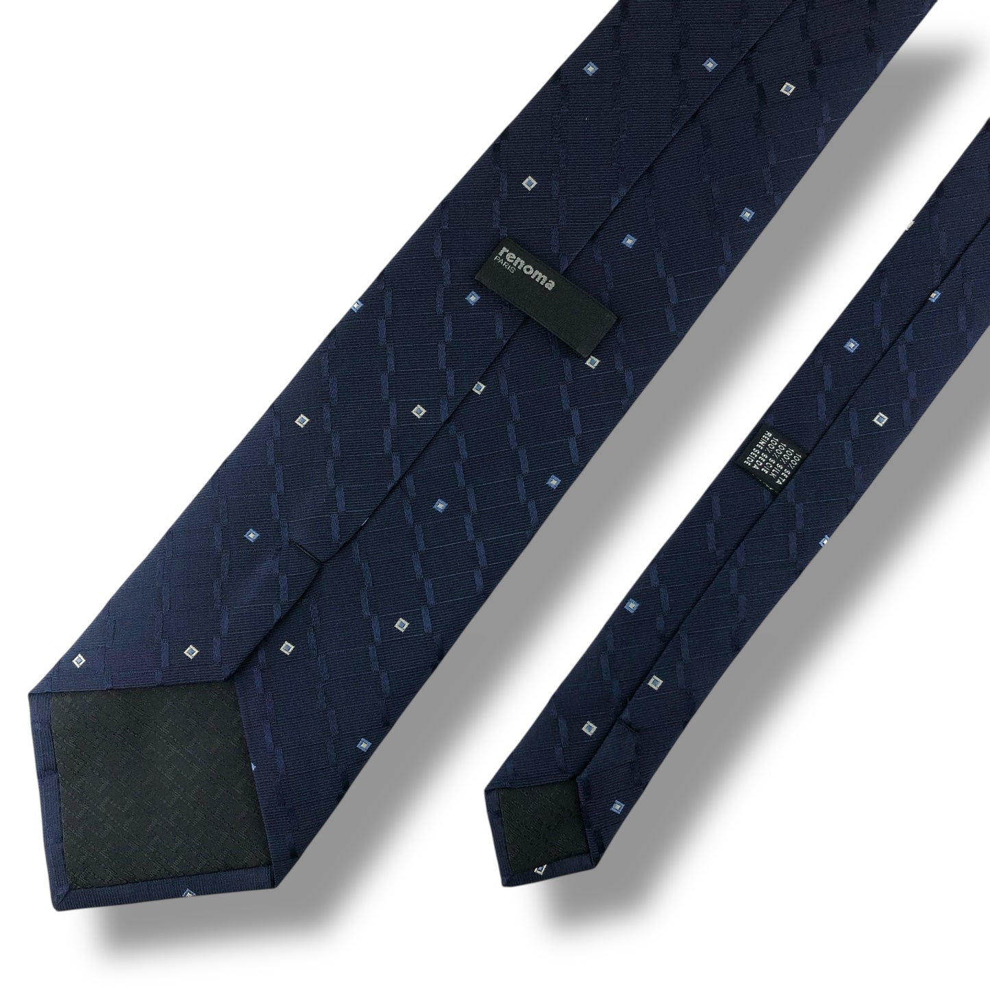 【7586】美品ー良品！レノマ　ネクタイ　ネイビー系