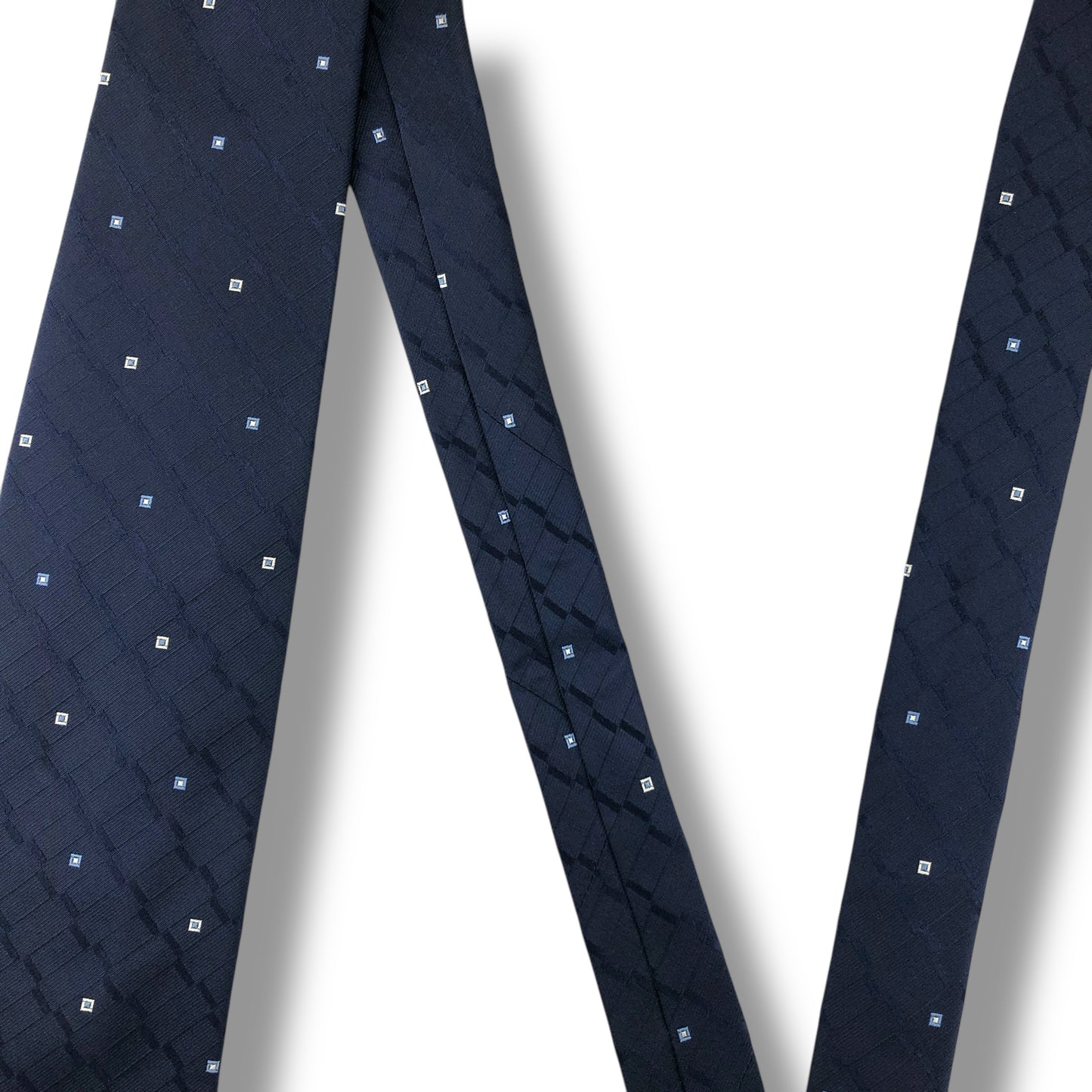 【7586】美品ー良品！レノマ　ネクタイ　ネイビー系