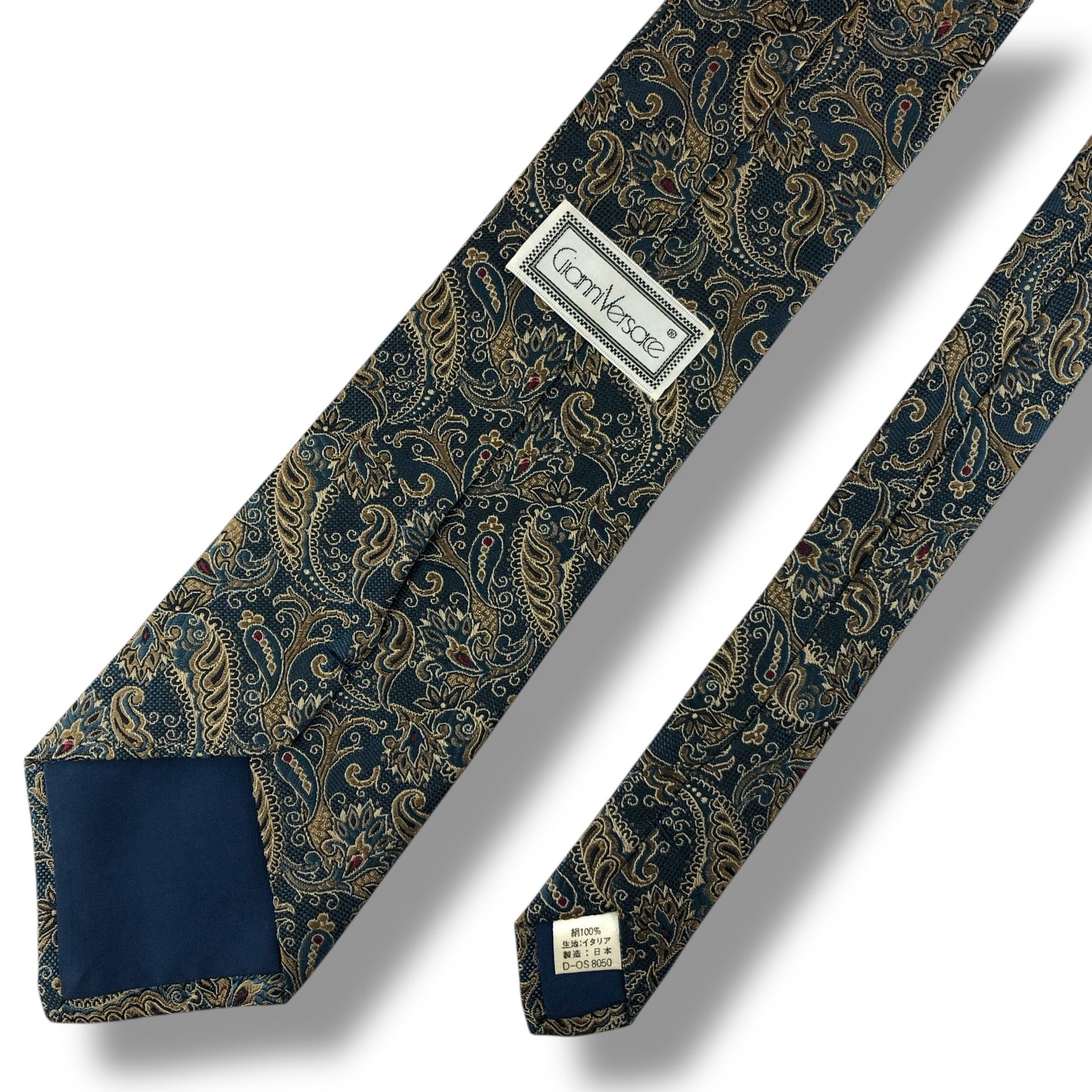 【7587】美品！ジャンニヴェルサーチ　ネクタイ　水色系