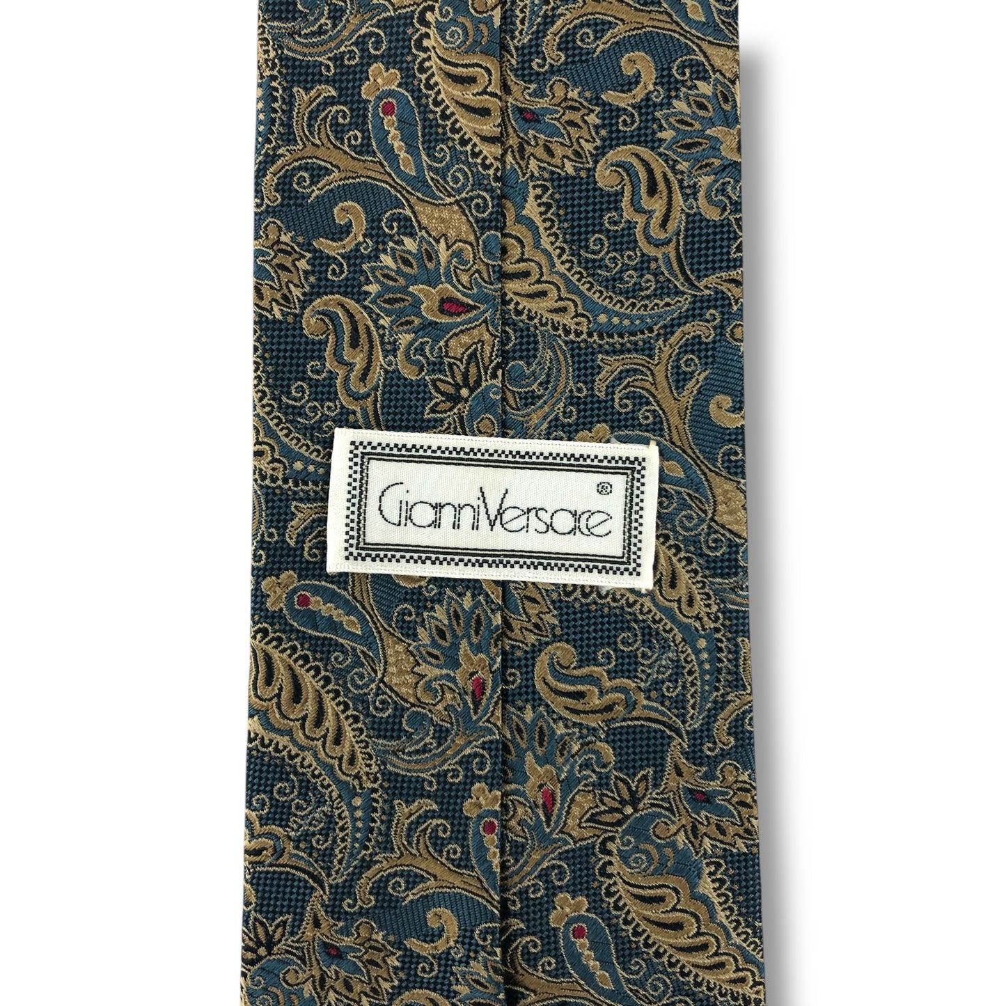 【7587】美品！ジャンニヴェルサーチ　ネクタイ　水色系