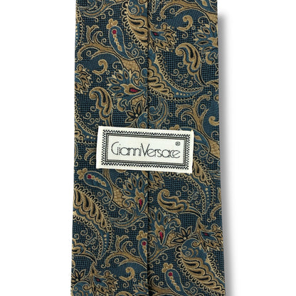 【7587】美品！ジャンニヴェルサーチ　ネクタイ　水色系