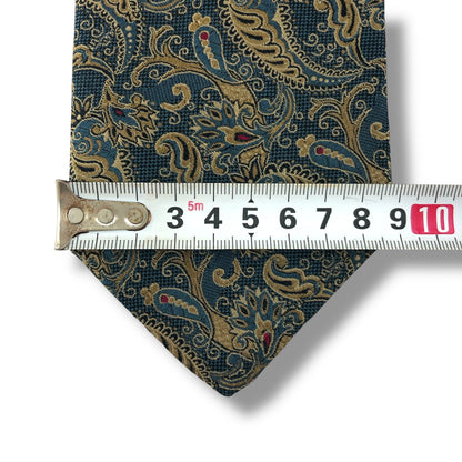 【7587】美品！ジャンニヴェルサーチ　ネクタイ　水色系