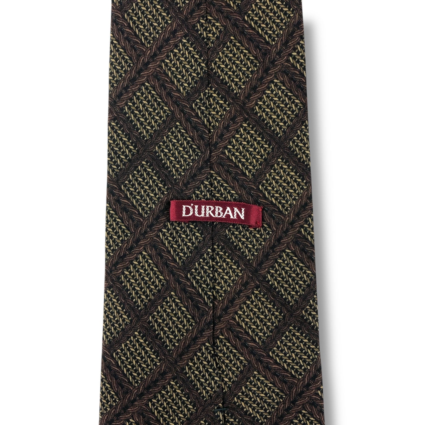 【7588】良品！ダーバン　ネクタイ　ブラウン系