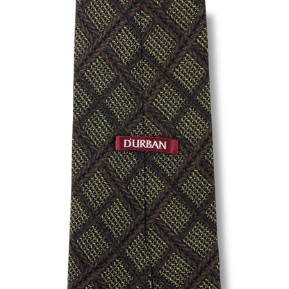 【7588】良品！ダーバン　ネクタイ　ブラウン系