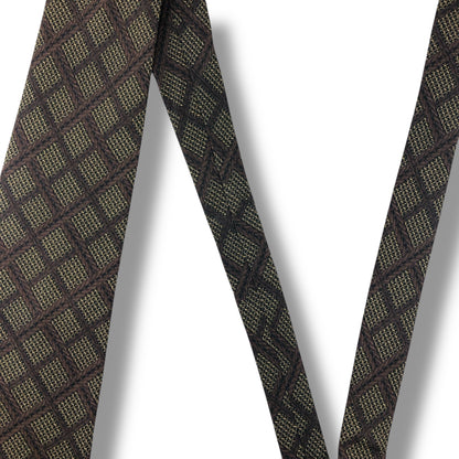 【7588】良品！ダーバン　ネクタイ　ブラウン系