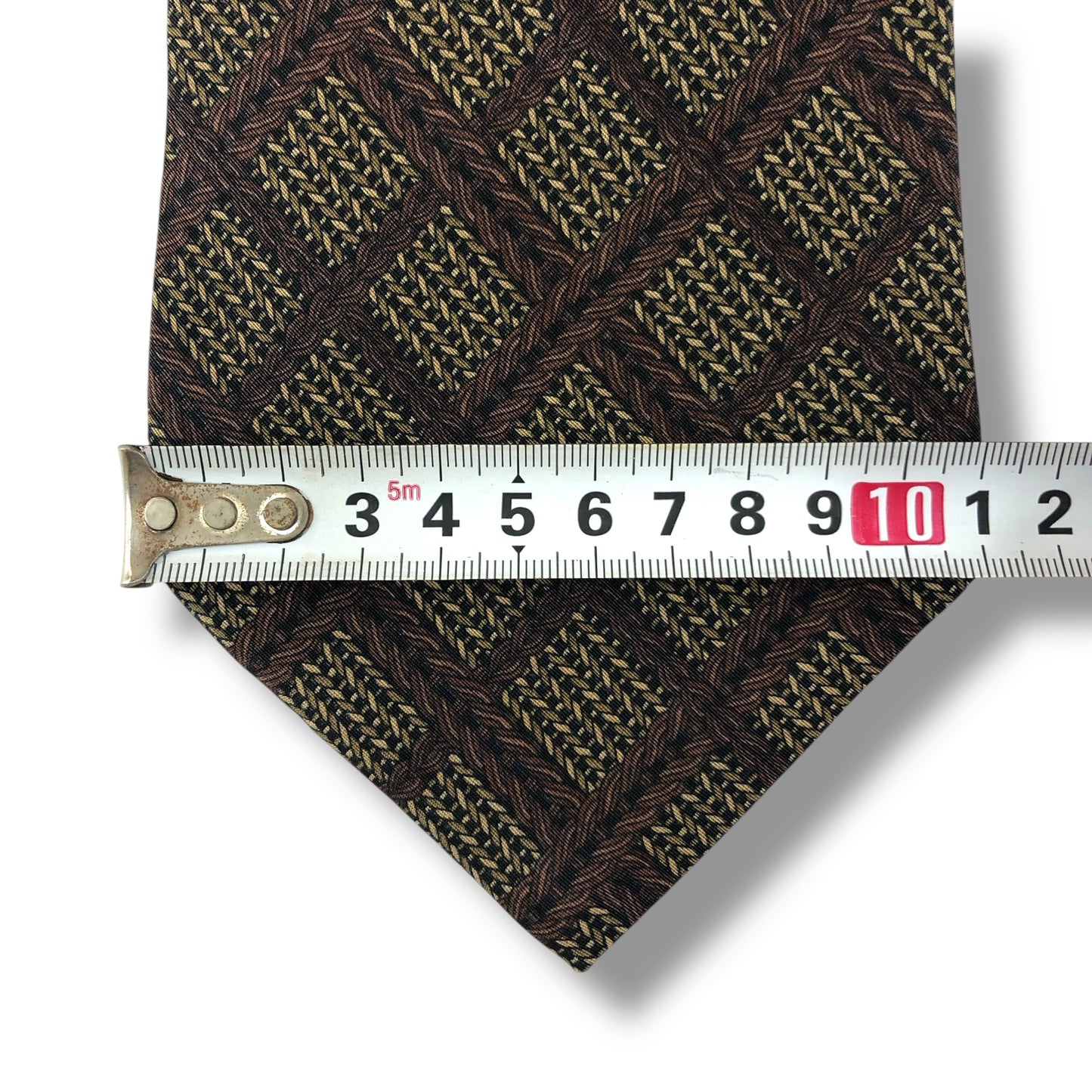 【7588】良品！ダーバン　ネクタイ　ブラウン系