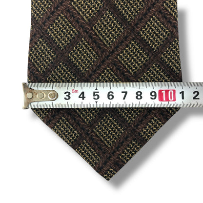 【7588】良品！ダーバン　ネクタイ　ブラウン系