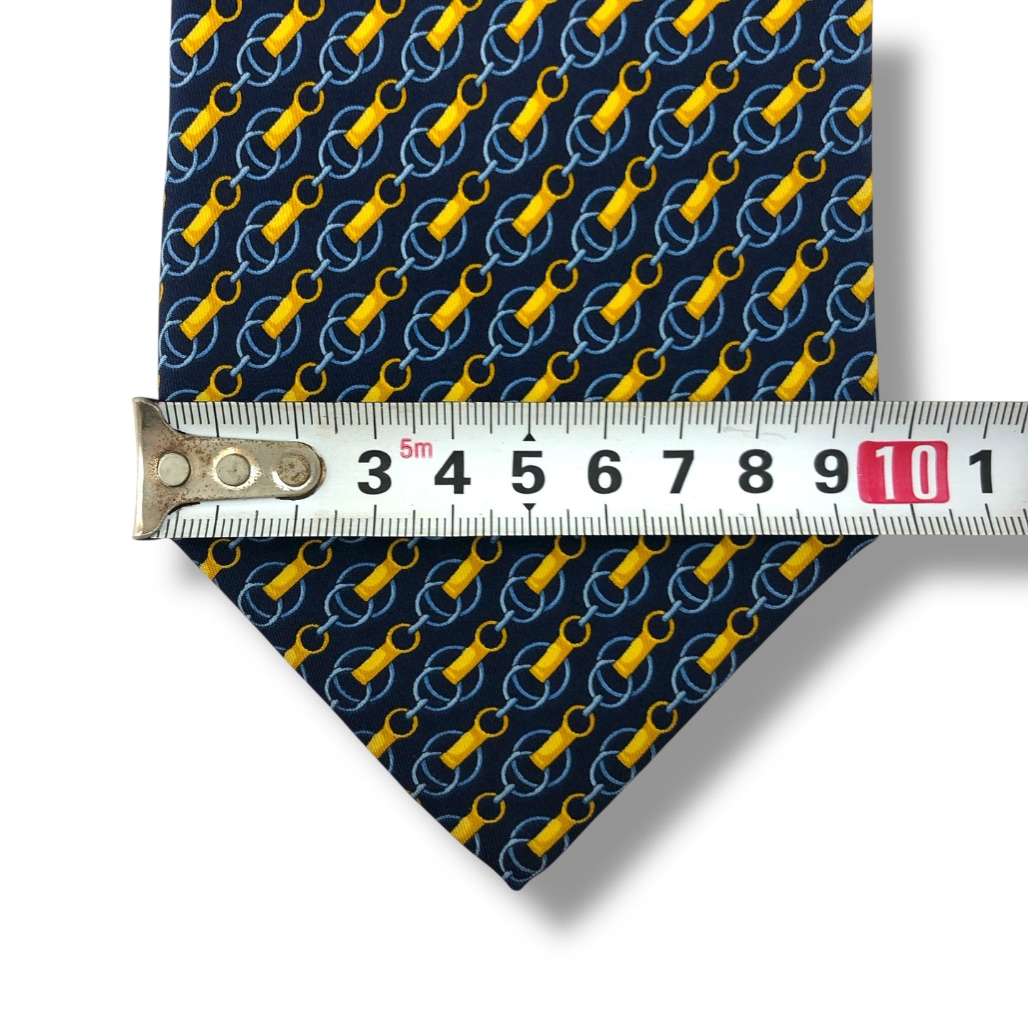 【7591】良品！グッチ　ネクタイ　ネイビー系