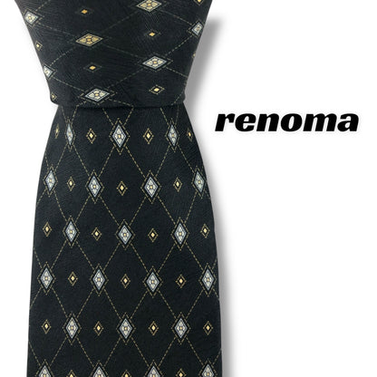【7592】美品！レノマ　ネクタイ　ブラック系