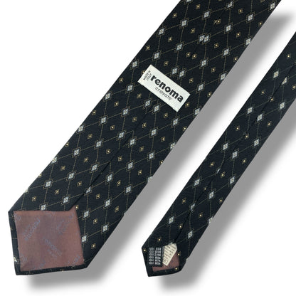 【7592】美品！レノマ　ネクタイ　ブラック系