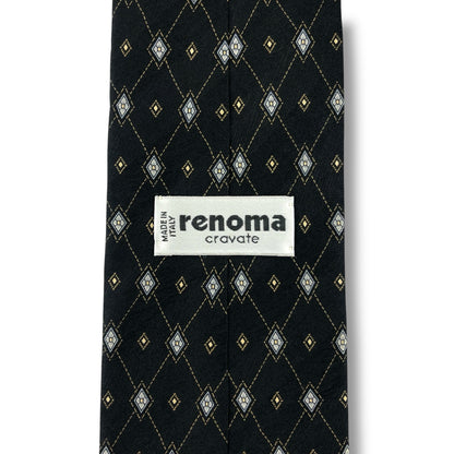 【7592】美品！レノマ　ネクタイ　ブラック系