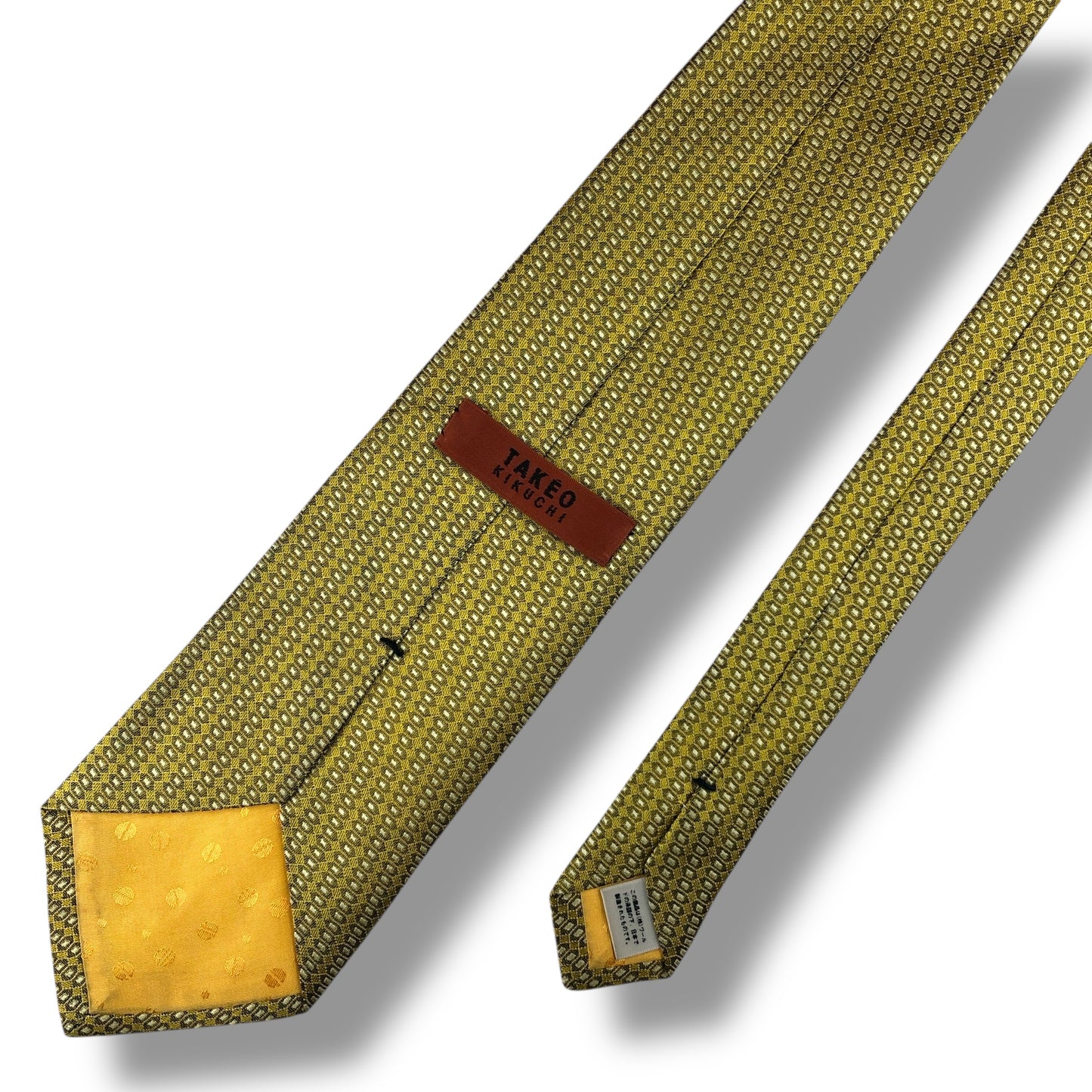 【7594】美品！タケオキクチ　ネクタイ　ゴールド系