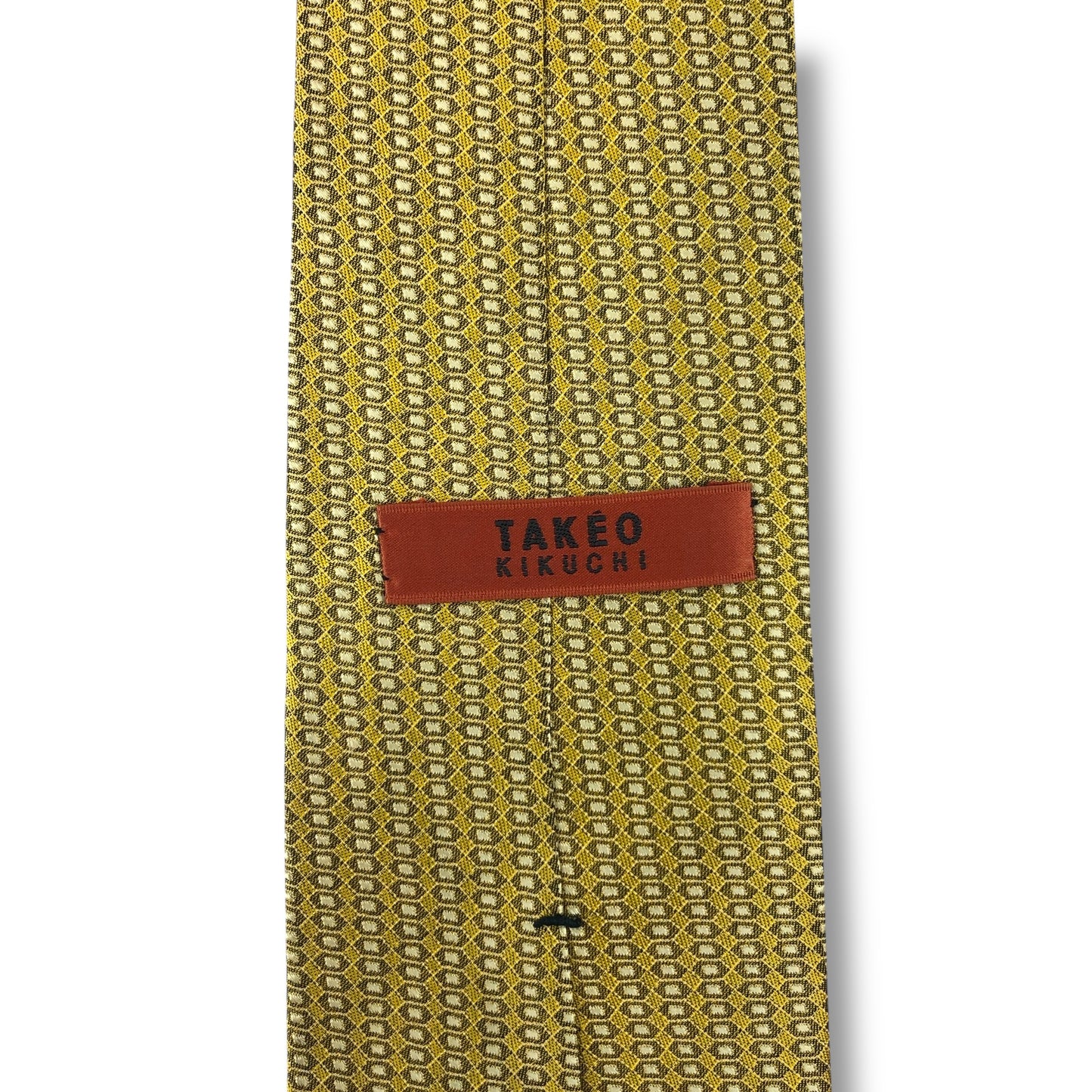 【7594】美品！タケオキクチ　ネクタイ　ゴールド系