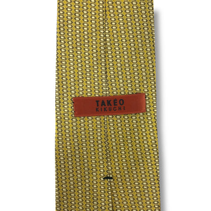【7594】美品！タケオキクチ　ネクタイ　ゴールド系