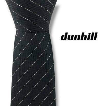 【7595】美品！ダンヒル　ネクタイ　ブラック系