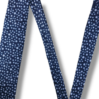 【7596】美品！サルヴァトーレフェラガモ　ネクタイ　ネイビー系　ドット柄