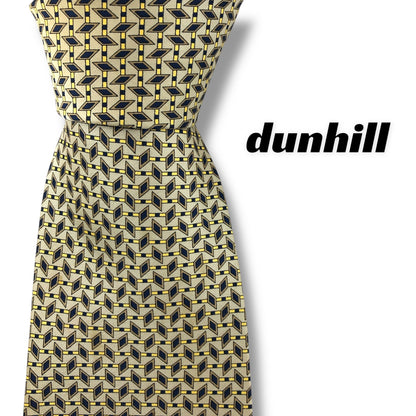 【7597】良品！ダンヒル　ネクタイ　ベージュ系