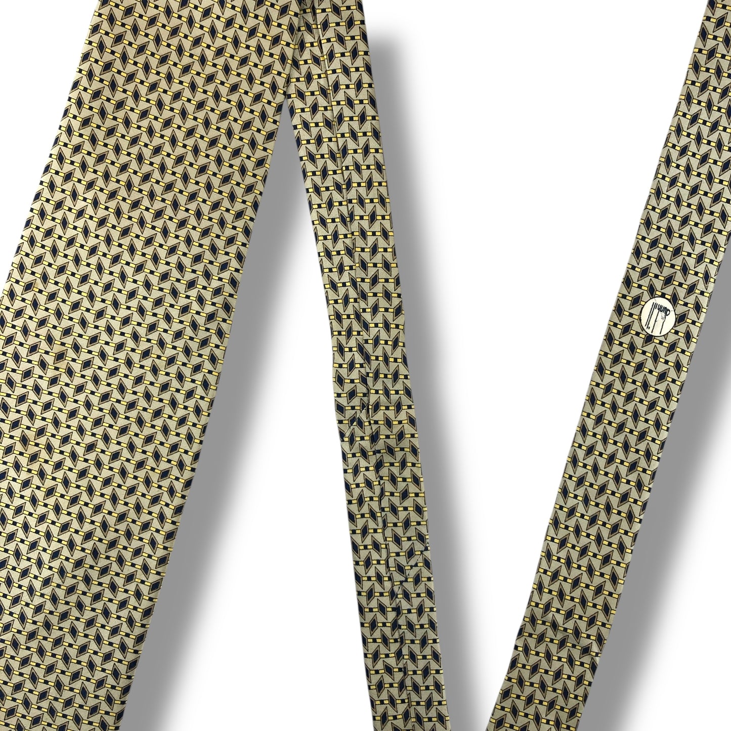 【7597】良品！ダンヒル　ネクタイ　ベージュ系