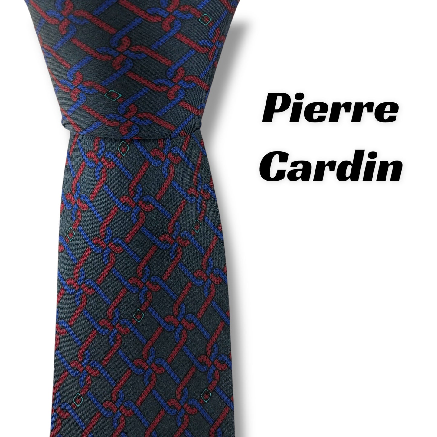 【7598】美品！ピエールカルダン　ネクタイ　グレー系