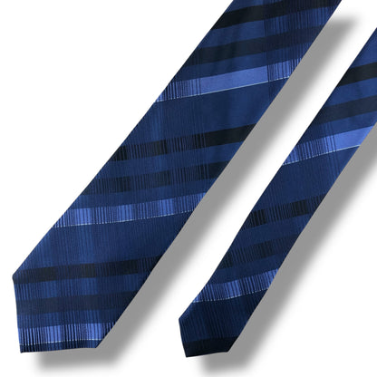 【7600】良品！カルバンクライン　ネクタイ　ブルー系