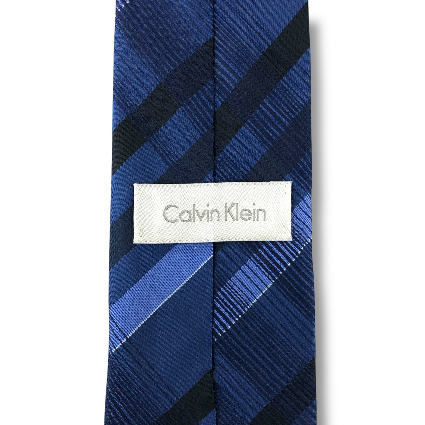 【7600】良品！カルバンクライン　ネクタイ　ブルー系