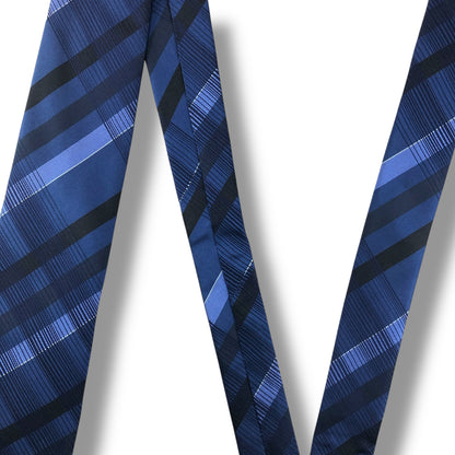 【7600】良品！カルバンクライン　ネクタイ　ブルー系