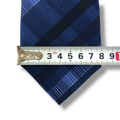 【7600】良品！カルバンクライン　ネクタイ　ブルー系