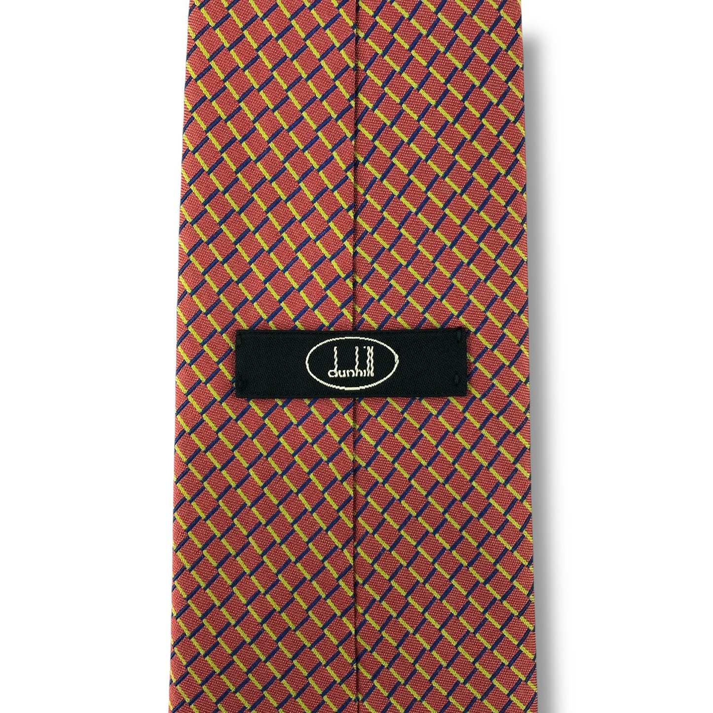 【7608】良品ー可品！ダンヒル　ネクタイ　橙色系