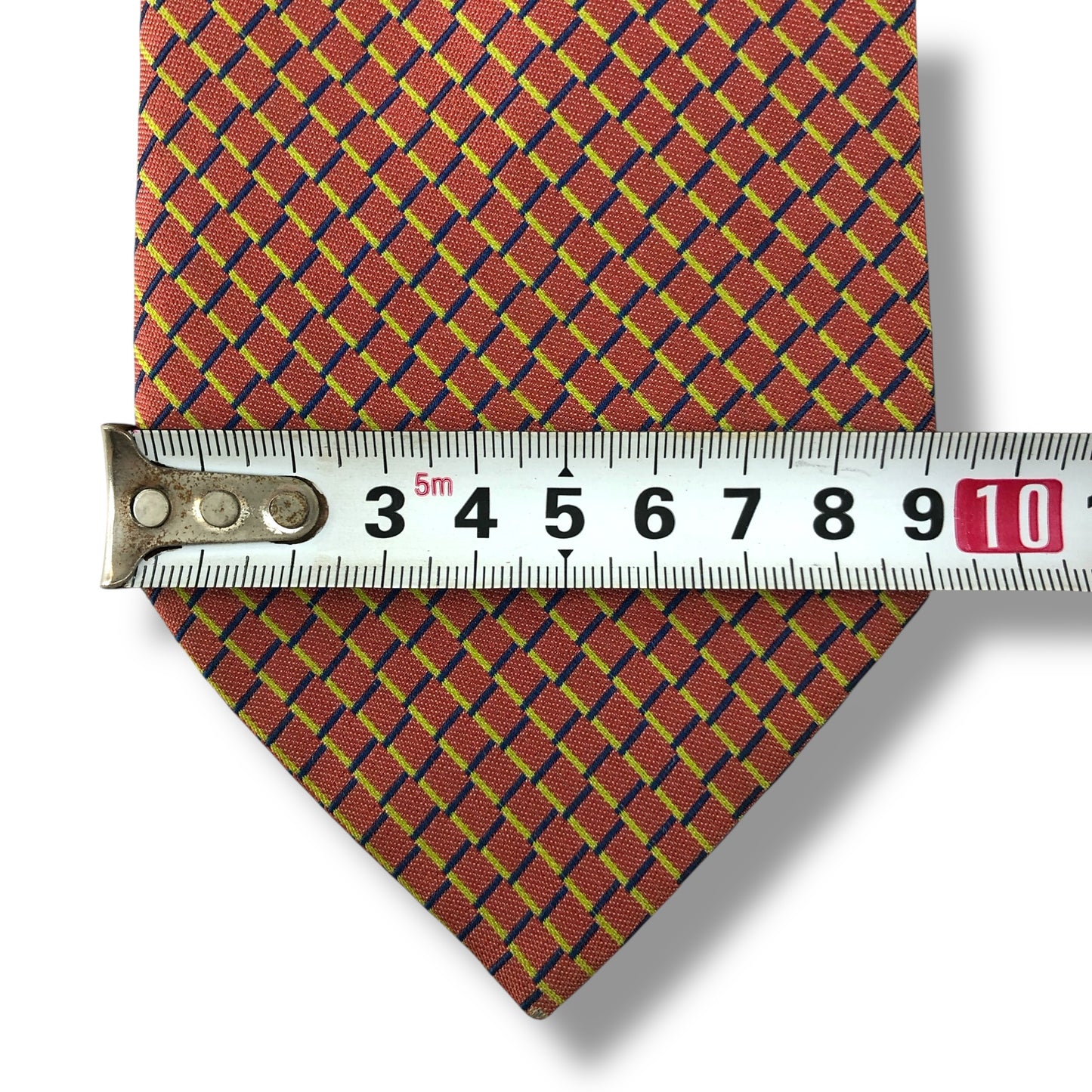 【7608】良品ー可品！ダンヒル　ネクタイ　橙色系