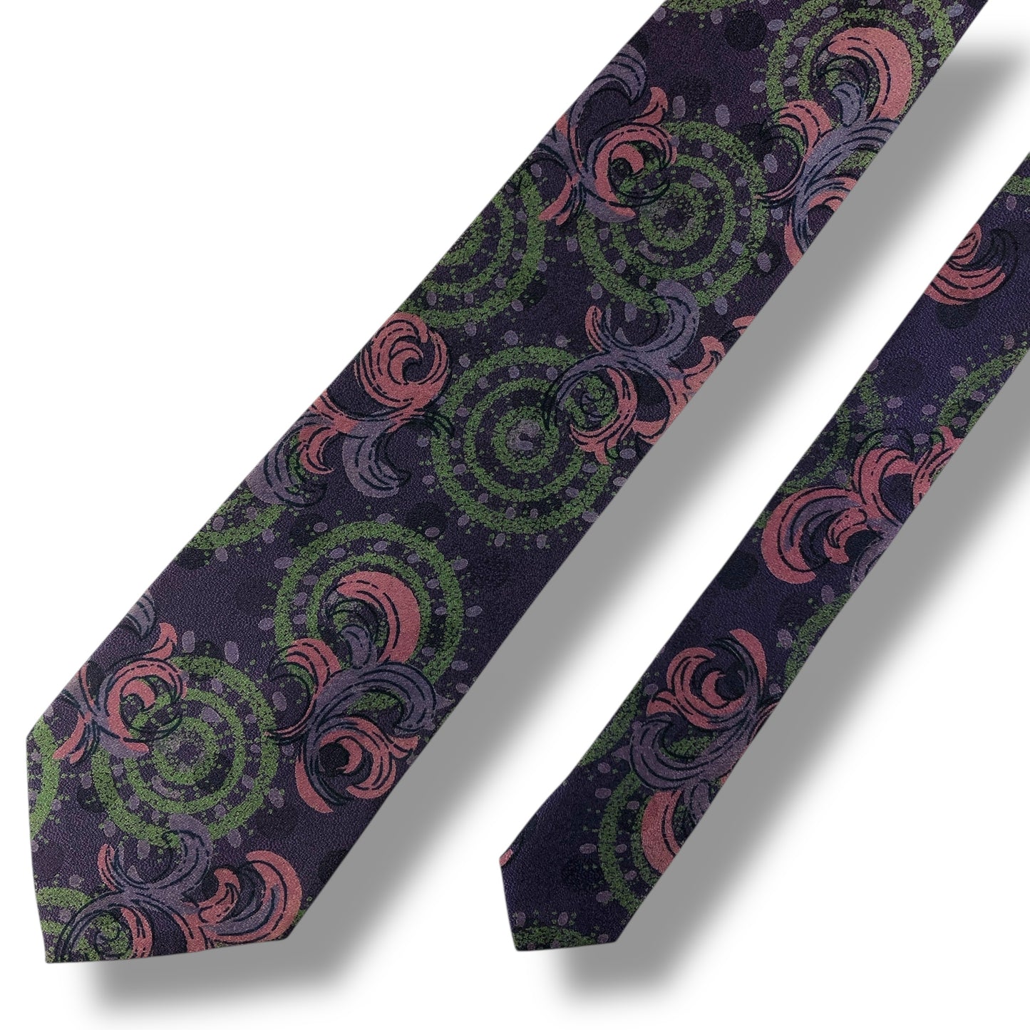 【7611】良品！ロベルタディカメリーノ　ネクタイ　パープル系