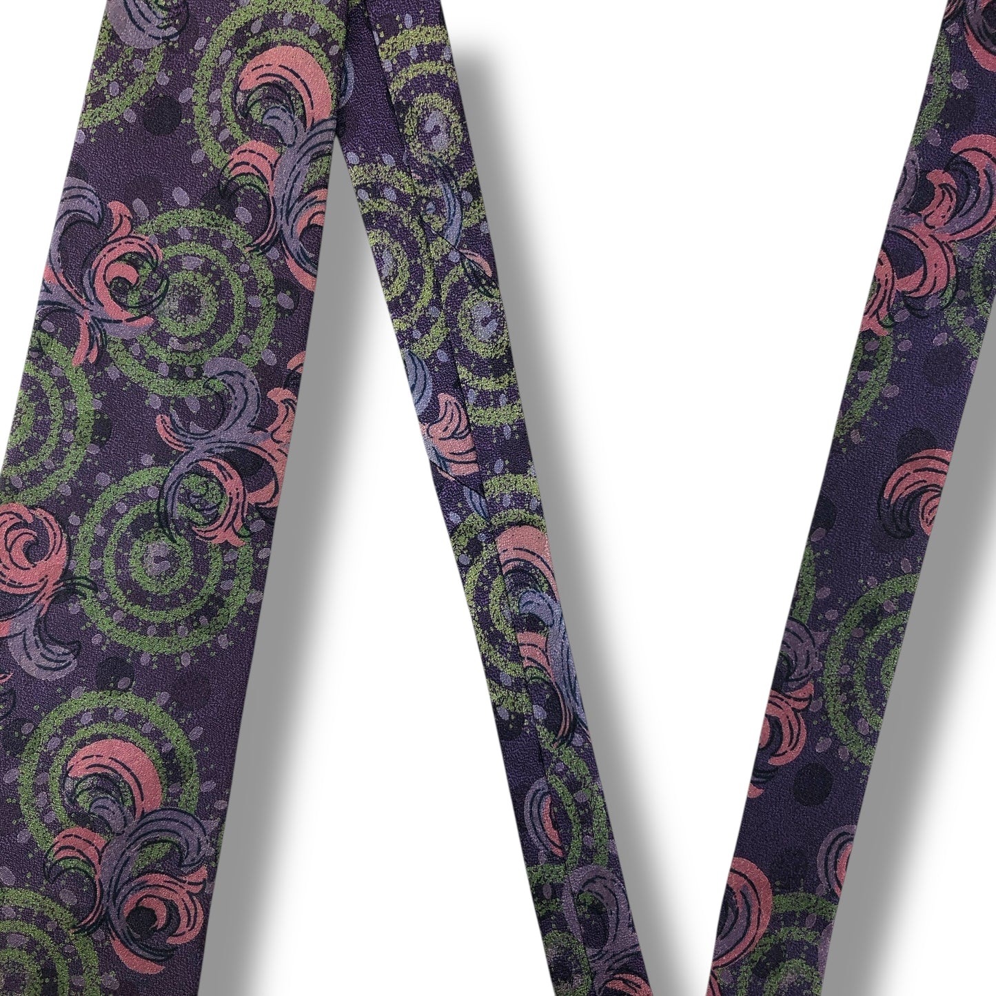 【7611】良品！ロベルタディカメリーノ　ネクタイ　パープル系