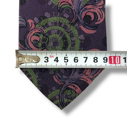 【7611】良品！ロベルタディカメリーノ　ネクタイ　パープル系