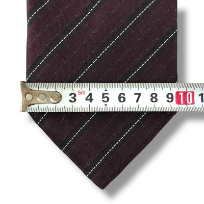 【7613】良品！ドルチェアンドガッバーナ　ネクタイ　ボルドー系