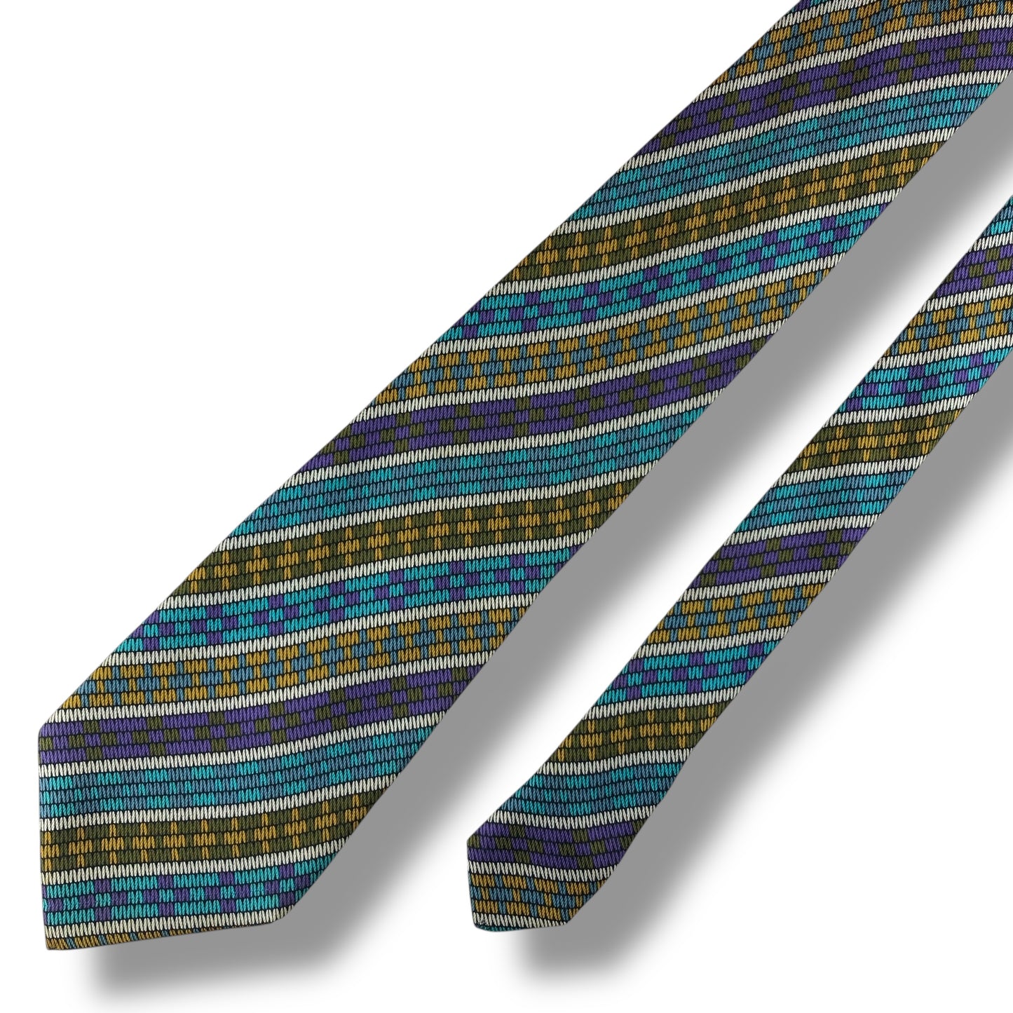 【7616】良品！ミッソーニ　ネクタイ　水色系