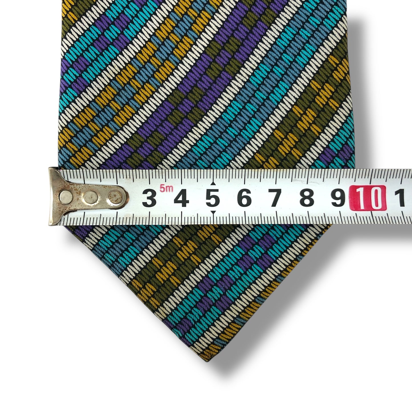 【7616】良品！ミッソーニ　ネクタイ　水色系