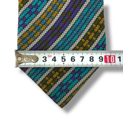 【7616】良品！ミッソーニ　ネクタイ　水色系