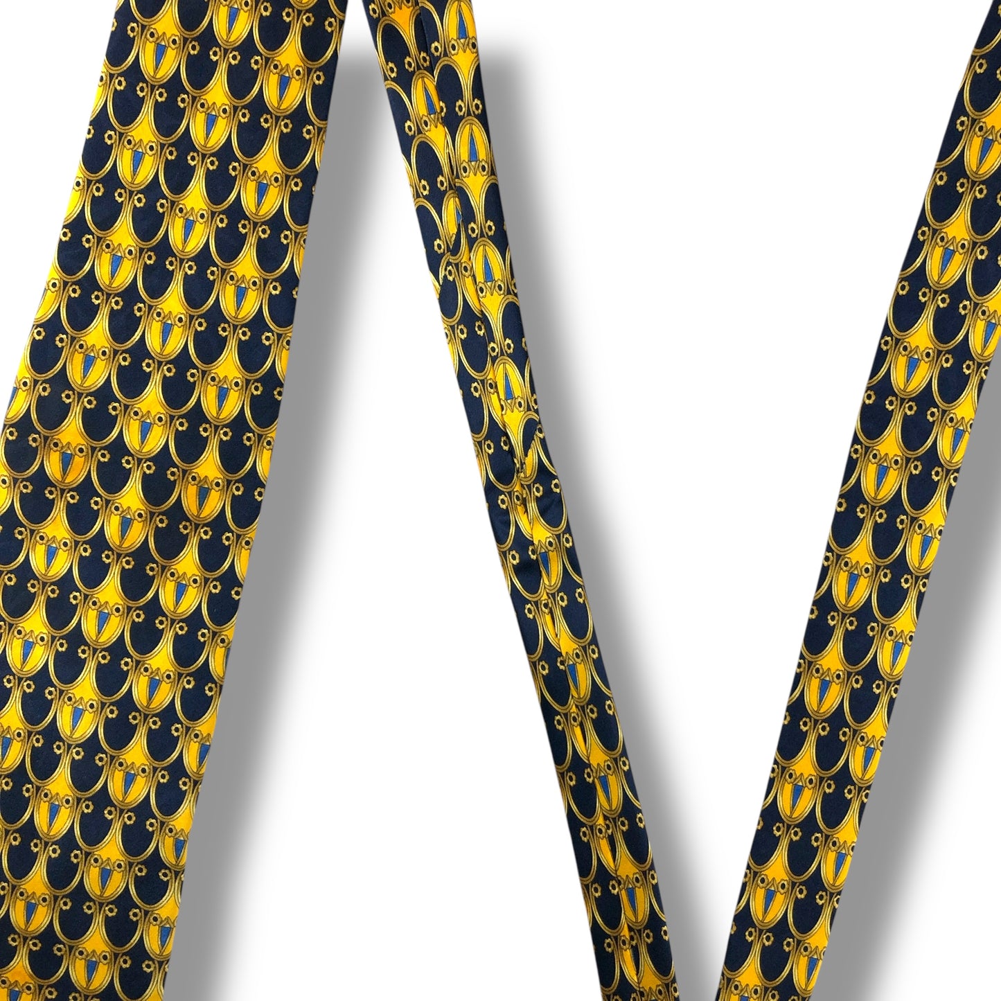 【7618】良品！ランバン　ネクタイ　ネイビー系