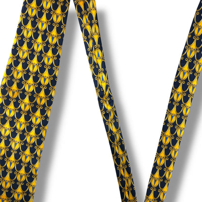 【7618】良品！ランバン　ネクタイ　ネイビー系