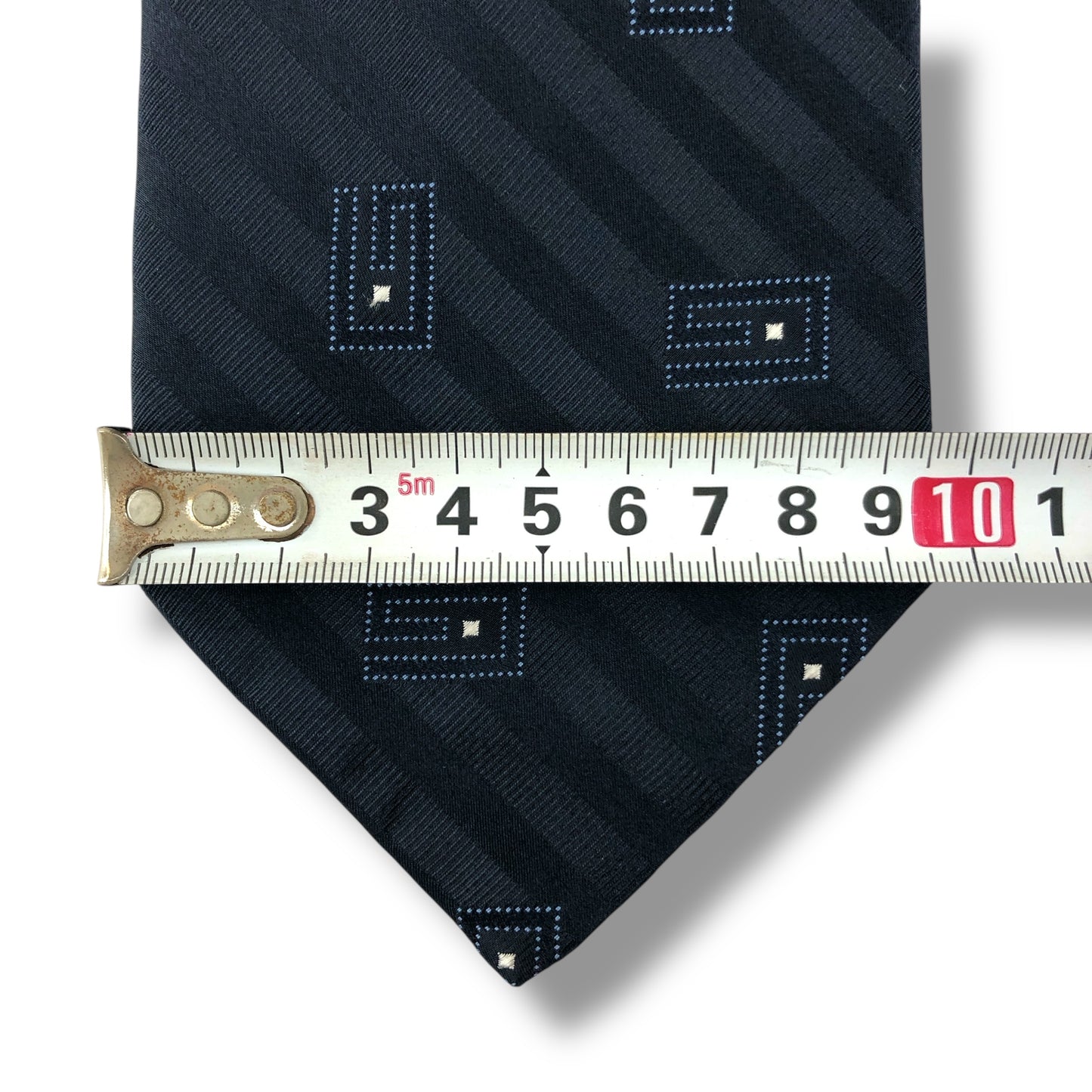 【7621】美品ー良品！グッチ　ネクタイ　ネイビー系　G柄