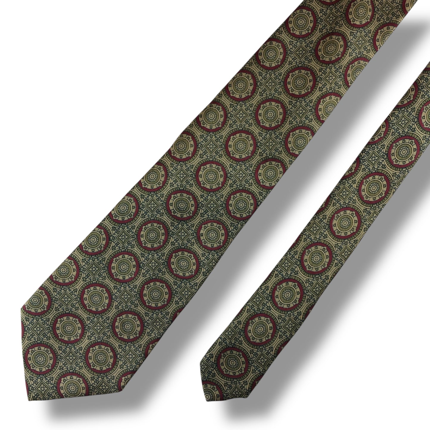 【7624】美品！バーバリー　ネクタイ　ベージュ系　ブラウン系