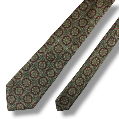 【7624】美品！バーバリー　ネクタイ　ベージュ系　ブラウン系