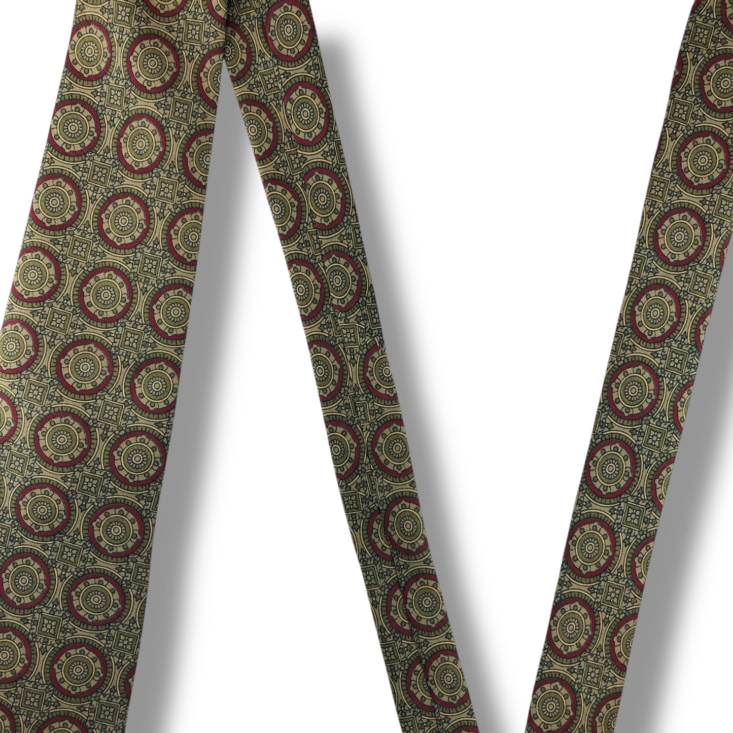 【7624】美品！バーバリー　ネクタイ　ベージュ系　ブラウン系