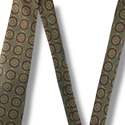 【7624】美品！バーバリー　ネクタイ　ベージュ系　ブラウン系