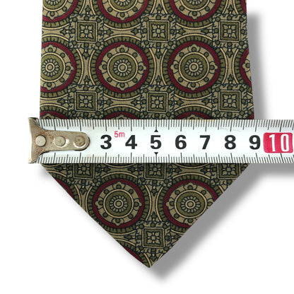 【7624】美品！バーバリー　ネクタイ　ベージュ系　ブラウン系