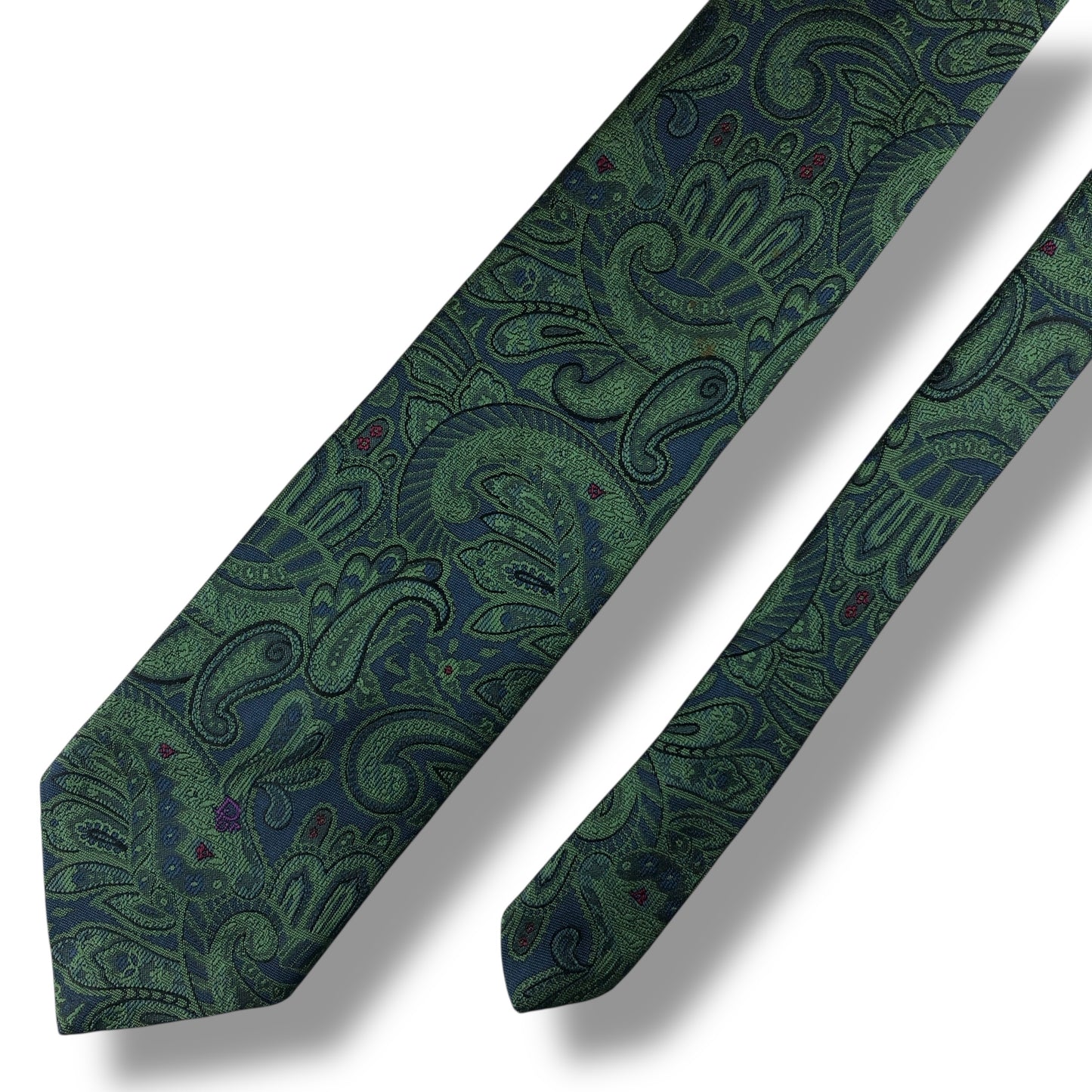 【7627】良品！クリスチャンディオール　ネクタイ　グリーン系