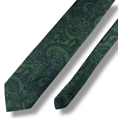 【7627】良品！クリスチャンディオール　ネクタイ　グリーン系