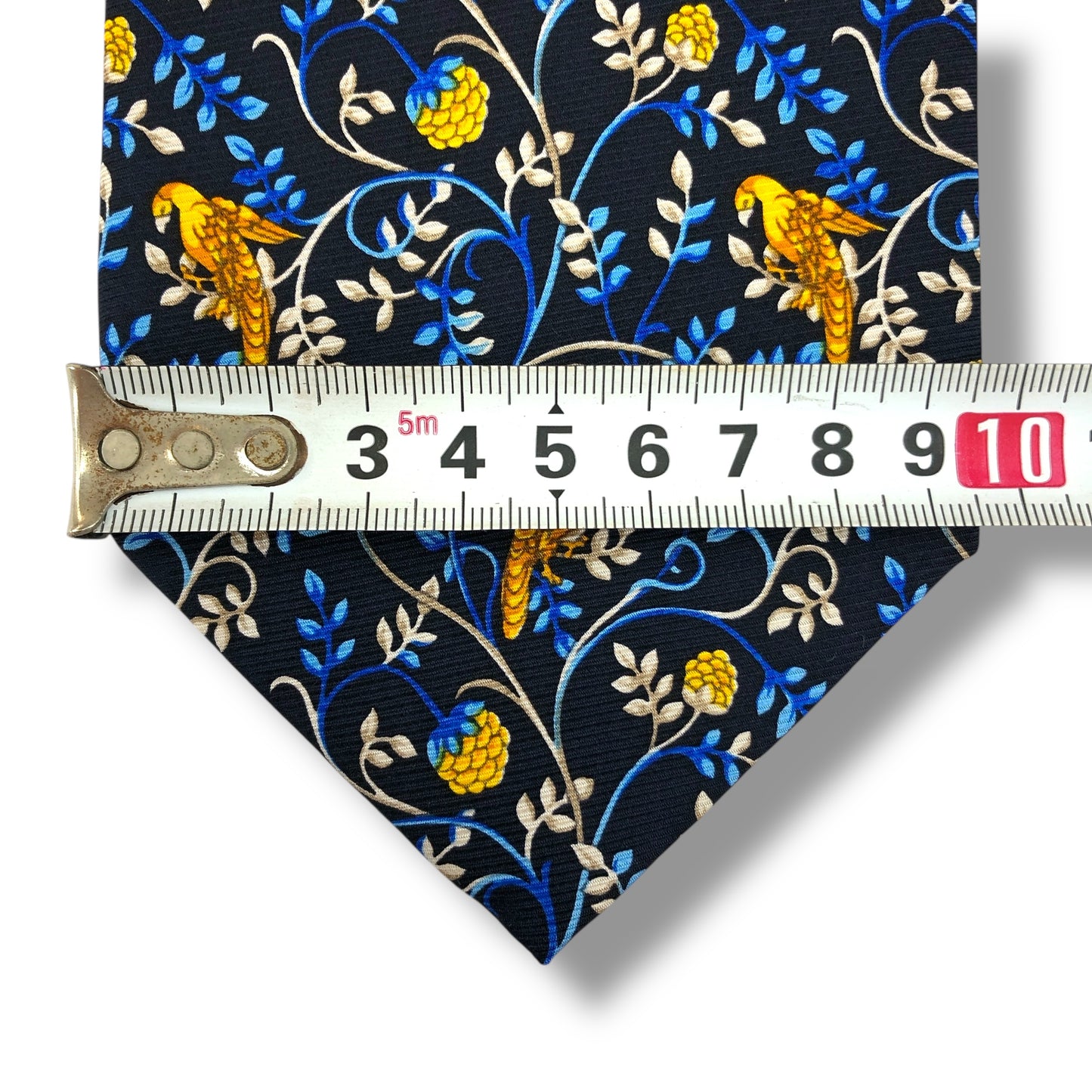 【7633】未使用保管品　ニナリッチ　ネクタイ ブルー系　鳥柄