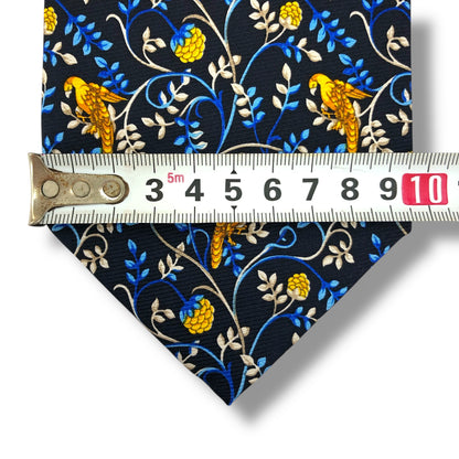 【7633】未使用保管品　ニナリッチ　ネクタイ ブルー系　鳥柄